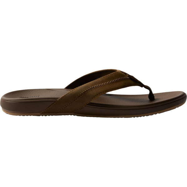 2026 Reef Mens Cushion Phantom Leather 2.0 Flip Flops CJ6205 - Toffee